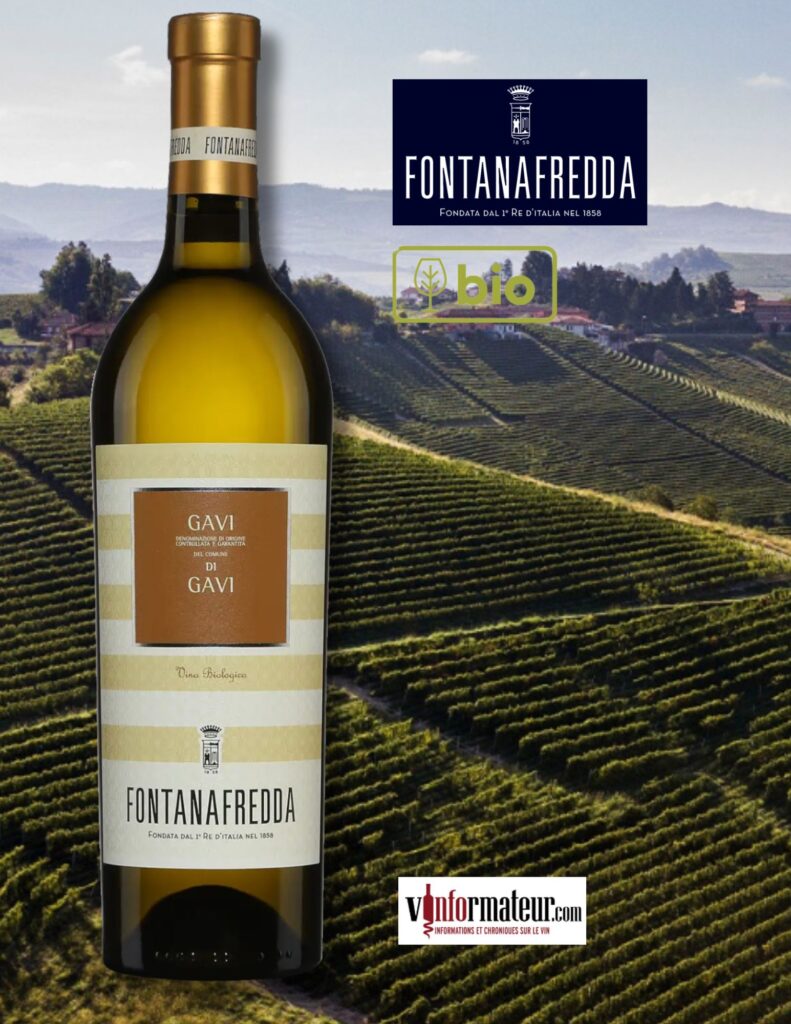 Fontanafredda, Gavi del Commune di Gavi DOCG, vin blanc bio, 2022 bouteille