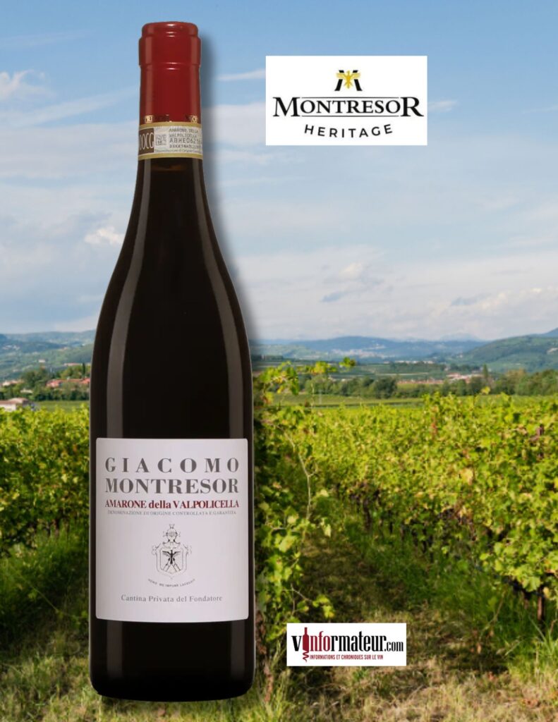Giacomo Montresor, Il Fondatore, Amarone della Valpolicella DOCG, vin rouge, 2019 bouteille