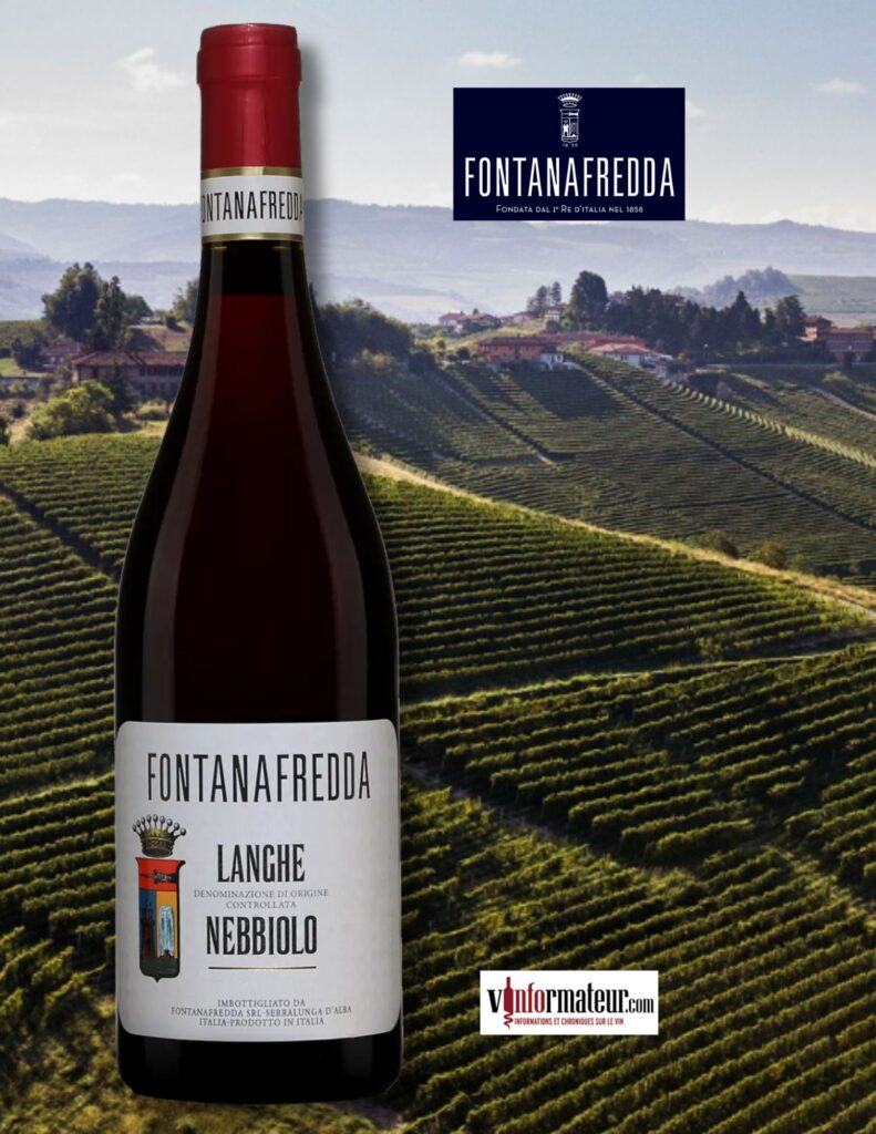 Fontanafredda, Langhe Nebbiolo, vin rouge, 2023 bouteille