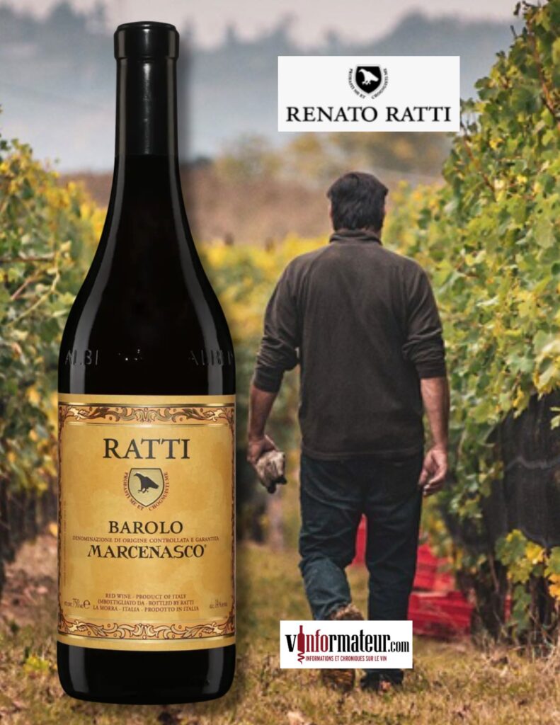 Renato Ratti, Marcenasco, Barolo DOCG, vin rouge, 2020 bouteille