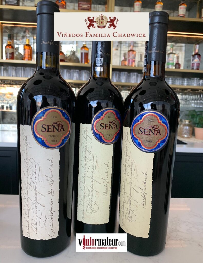 Sena, Robert Mondavi,  Eduardo Chadwick, Valle del Aconcagua bouteilles