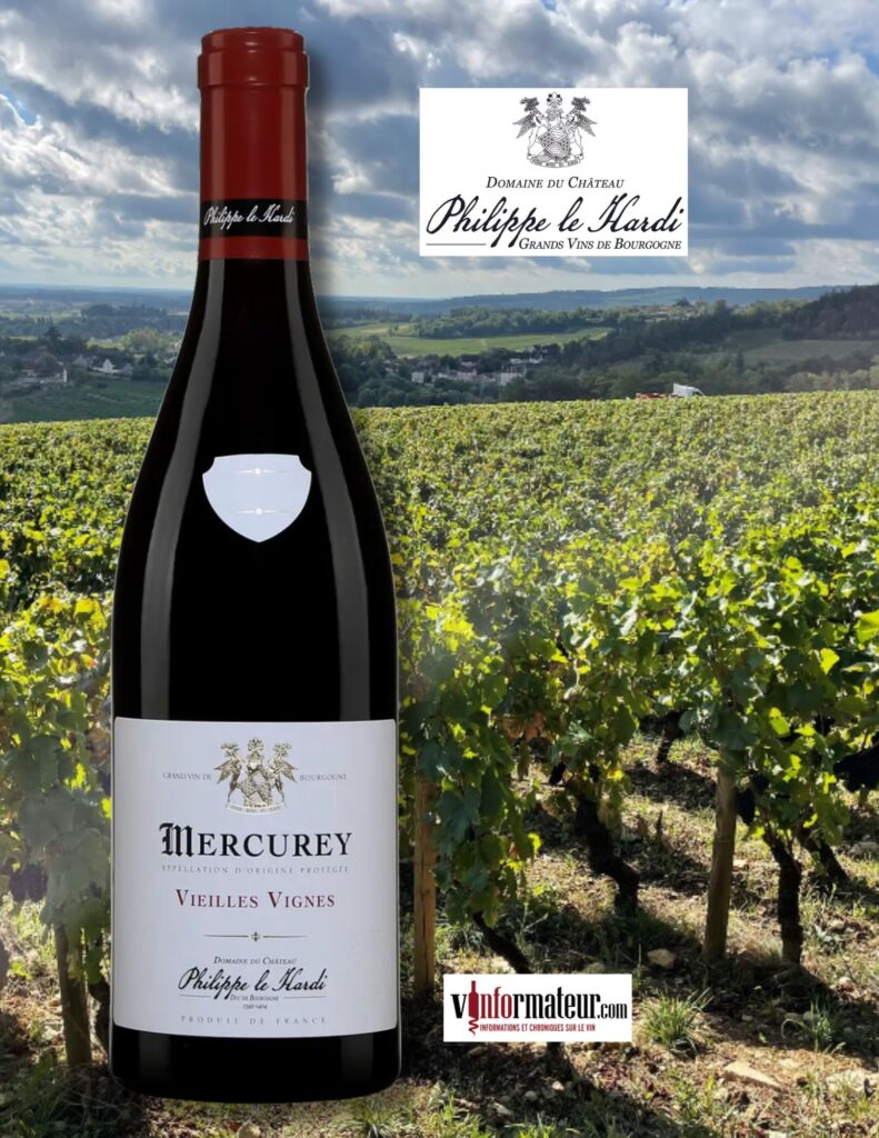 Mercurey, Vieilles Vignes, Château Philippe Le Hardi, France, Bourgogne, Côte Chalonnaise, vin rouge, 2021 bouteille