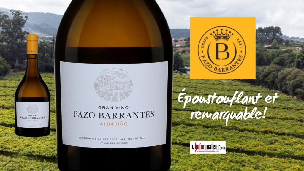 Albarino, Pazo Barrantes, Gran Vino, Espagne, Rias Baixas, vin blanc, 2020 bouteille