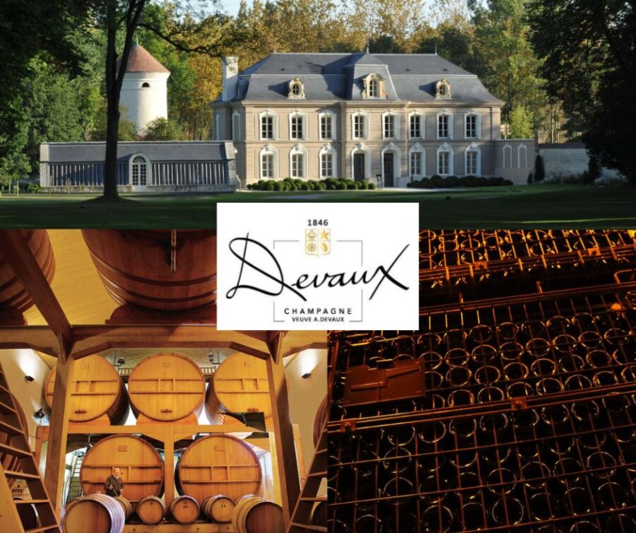 Champagne Devaux: chai et château