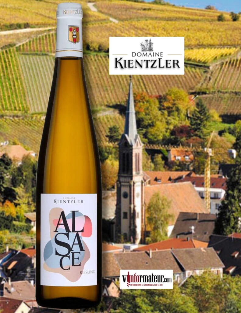 Riesling, Domaine Kientzler, France, Alsace, vin blanc bio, 2023 bouteille