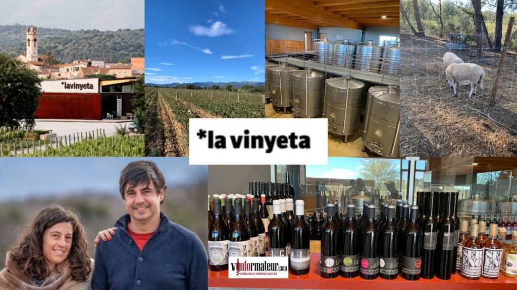 La Vinyeta - Josep Serra et sa femme, chai, vignobles et vins