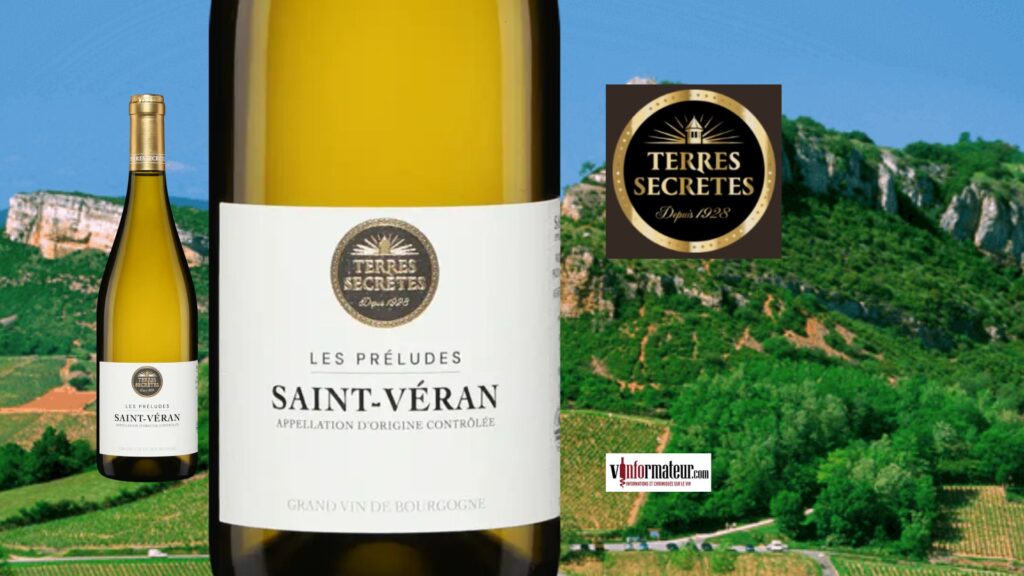 Terres Secrètes, Saint-Véran, Les Préludes, Bourgogne, Mâconnais, vin blanc, 2022 bouteille