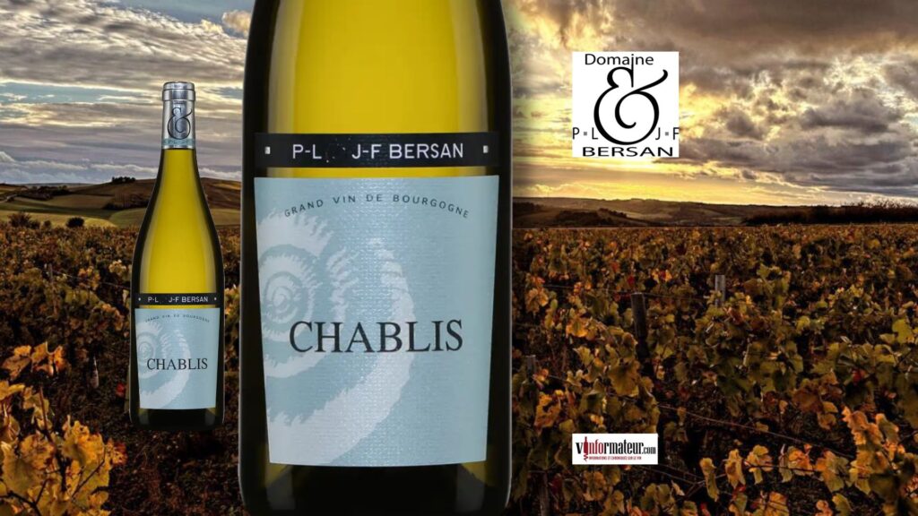 Chablis, P-L & J-F Bersan, 2023. Droit, précis et cristallin