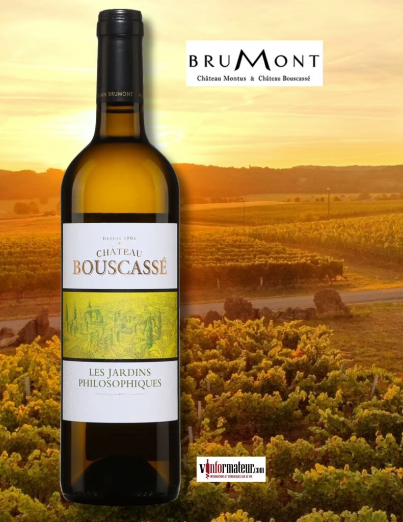 Château Bouscassé, Les Jardins Philosophiques, Pacherenc du Vic-Bihl, vin blanc, 2019 bouteille