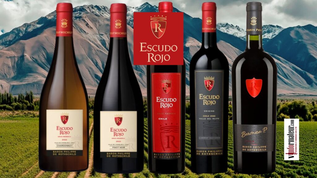 Escudo Rojo. La rencontre des terroirs du Chili et du savoir-faire de Baron Philippe de Rothschild.