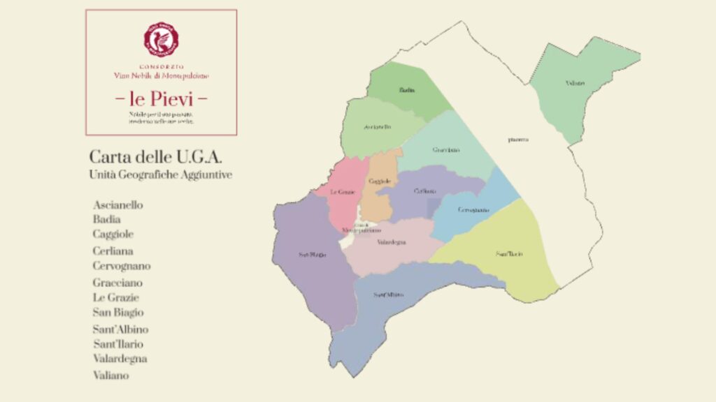 Carte viticole Le Pievi - UGAs