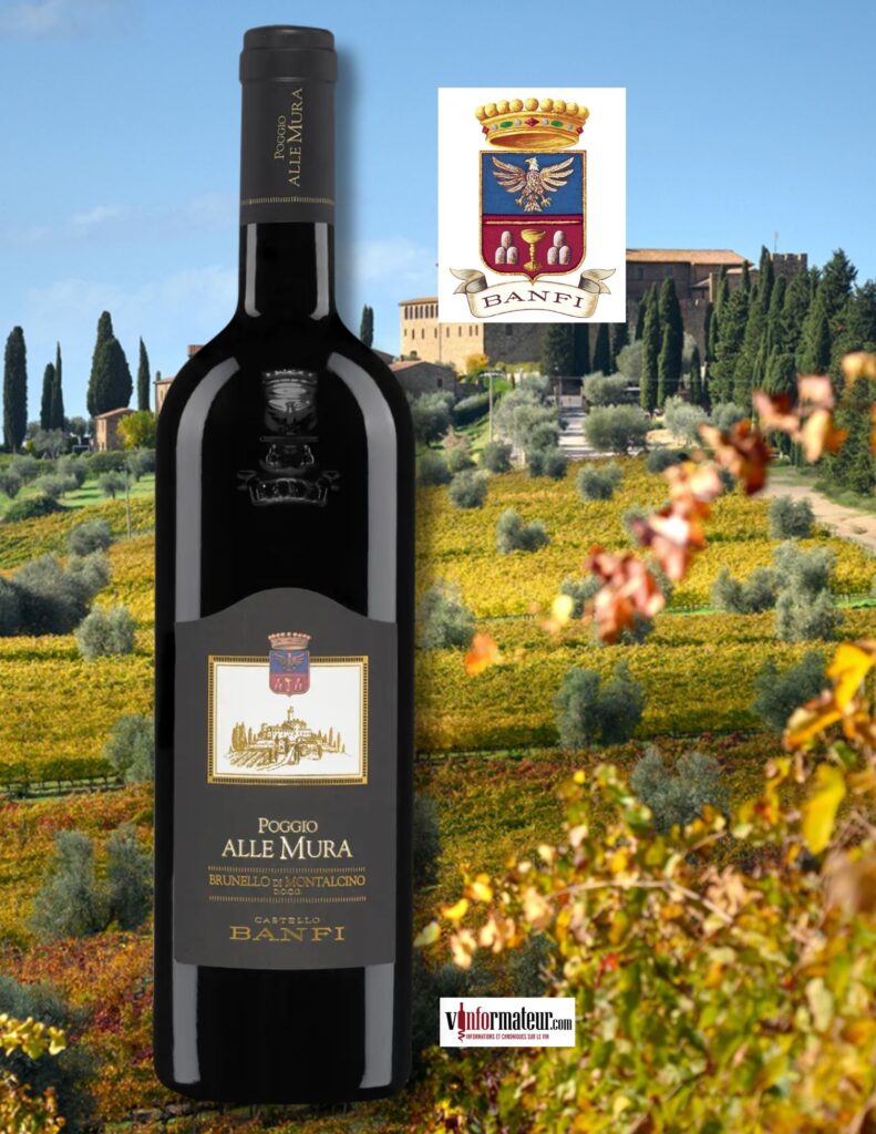 Castello Banfi, Poggio Alle Mura, Brunello di Montalcino DOCG, vin rouge, 2019 bouteille