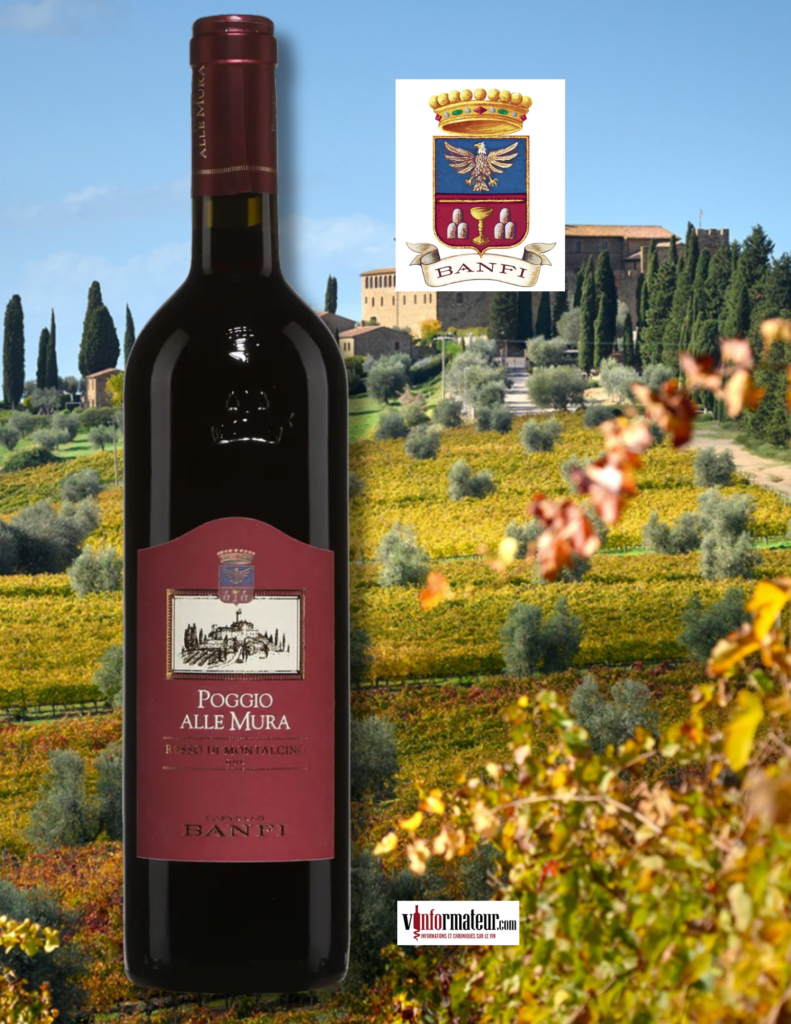 Castello Banfi, Poggio Alle Mura, Rosso di Montalcino DOC, vin rouge, 2021 bouteille
