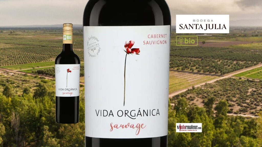 Vida Organica, Sauvage, Cabernet-Sauvignon, vin rouge bio, 2024 bouteille