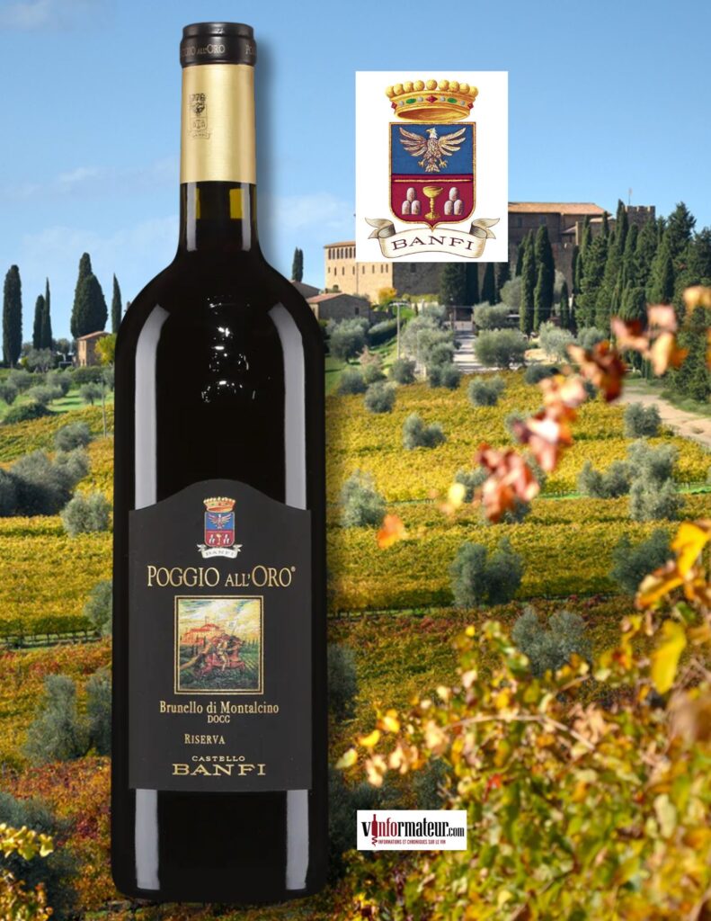 Castello Banfi, Poggio AllâOro, Brunello di Montalcino DOCG, Riserva, vin rouge, 2016 bouteille