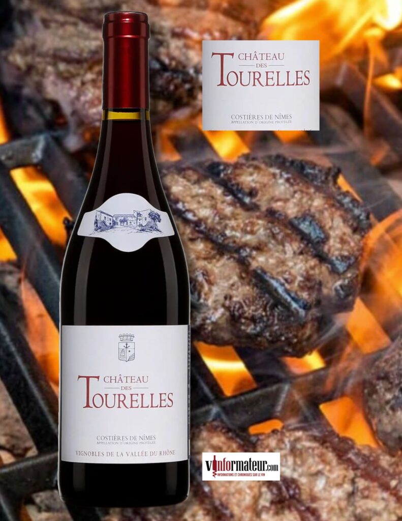Château des Tourelles, Costières de Nîmes, Vallée du Rhône, vin rouge bouteille