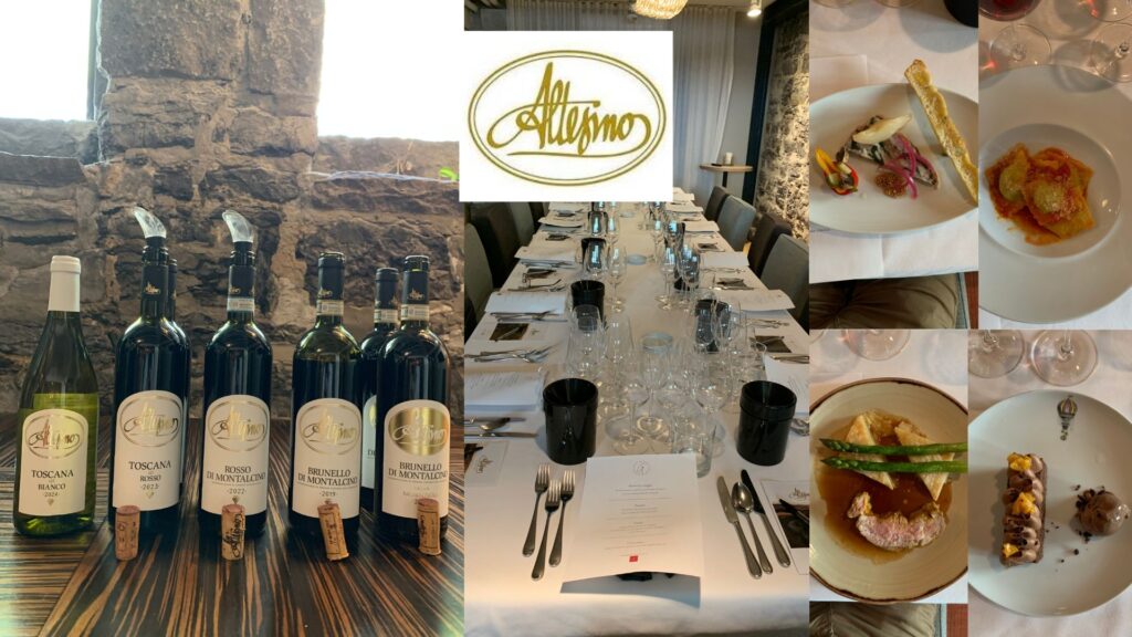 Dégustation des vins de la maison Altesino au restaurant Graziella à Montréal