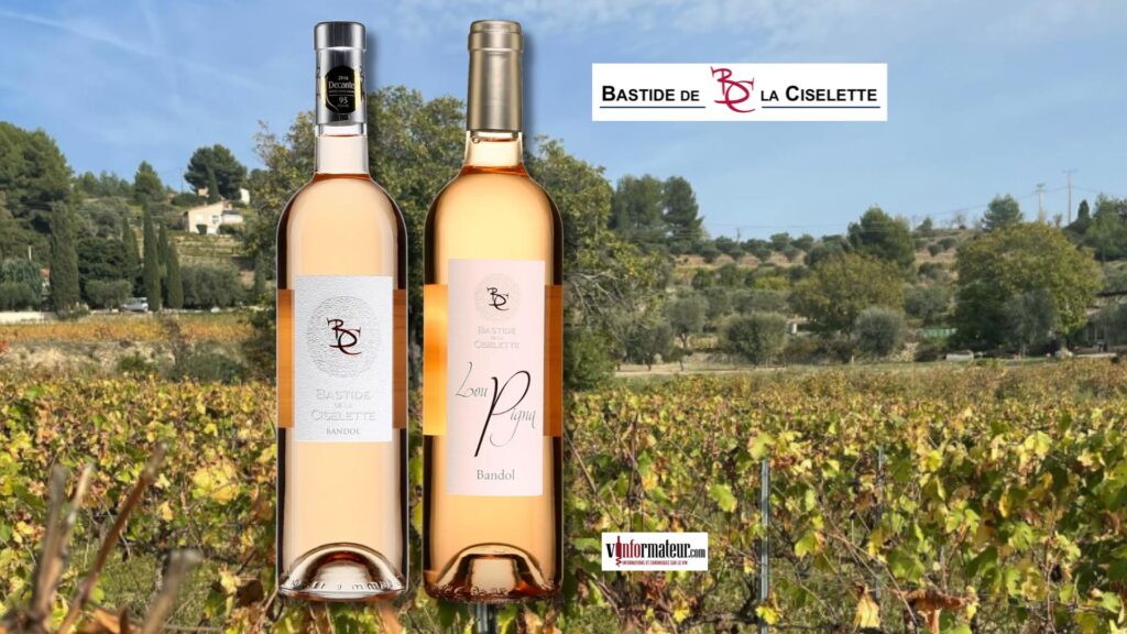 Deux vins rosés de gastronomie de l’appellation Bandol.