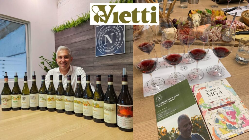 Eugenio Palumbo winemaker et dégustation des vins de la maison Vietti