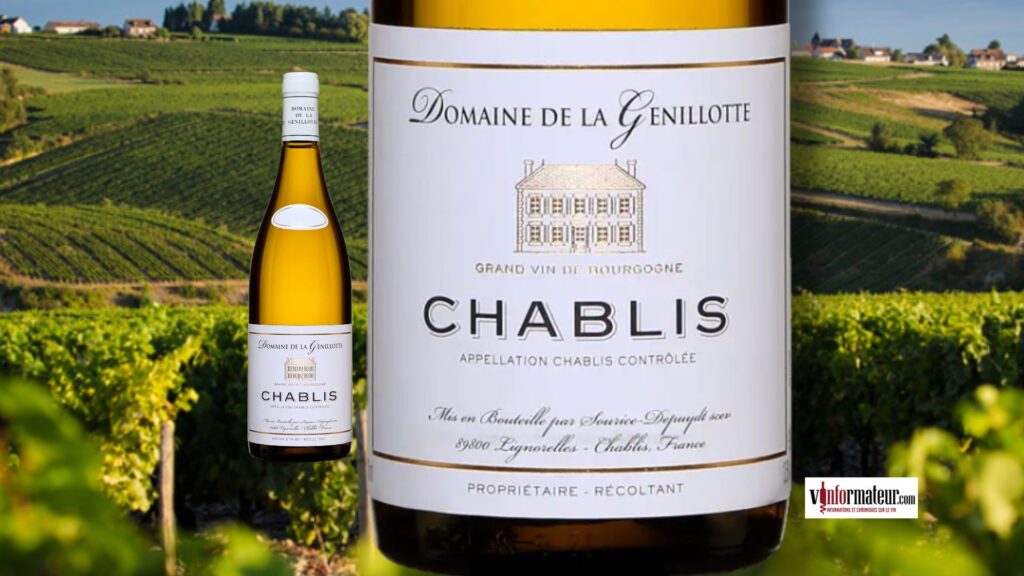 Domaine de la Genillotte, France, Bourgogne, Chablis, vin blanc, 2022 bouteille