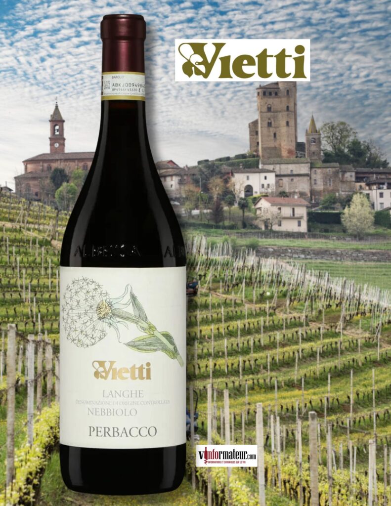 Langhe, Nebbiolo, Perbacco, Italie, Piémont, Vietti, 2022 bouteille