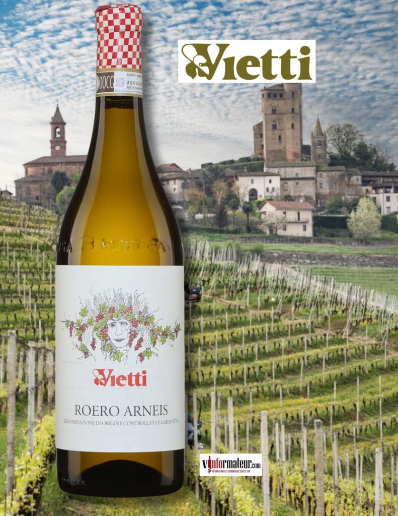 Roero, Arneis, Italie, Piémont, Vietti, vin blanc, 2024 bouteille