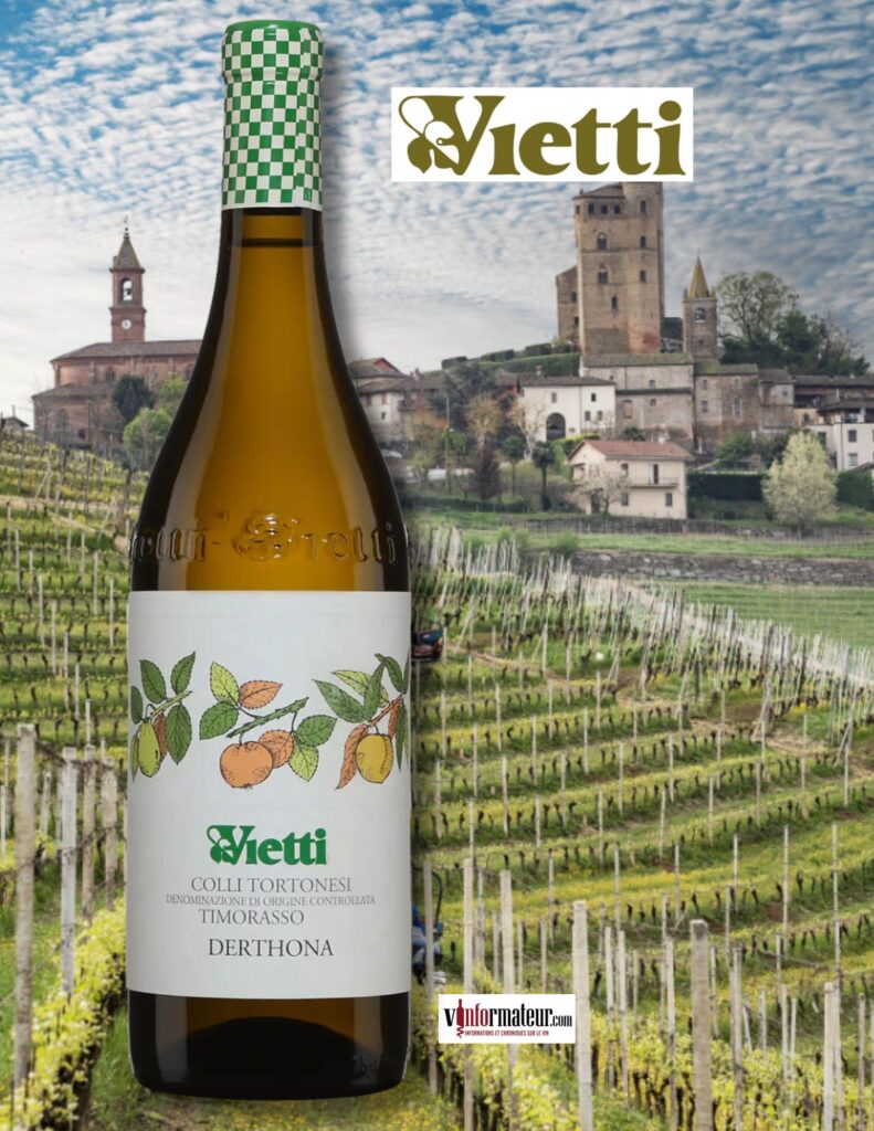 Timorasso, Derthona, Italie, Piémont, Colli Tortonesi Timorasso D.O.C. Vietti, vin blanc bio, 2023 bouteille