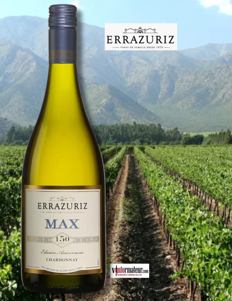 Errazuriz, Max, Chardonnay, Edicion Aniversario, vin blanc, Chili, Valle del Aconcagua, 2023 bouteille