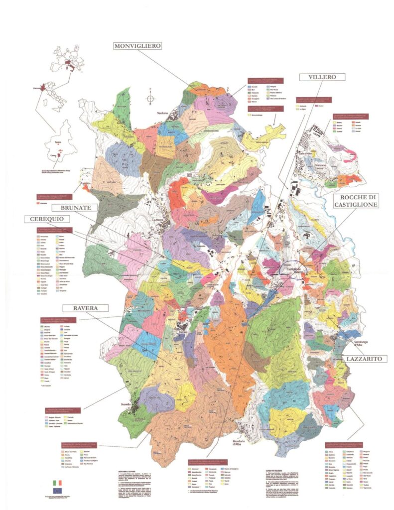 Carte viticole Barolo