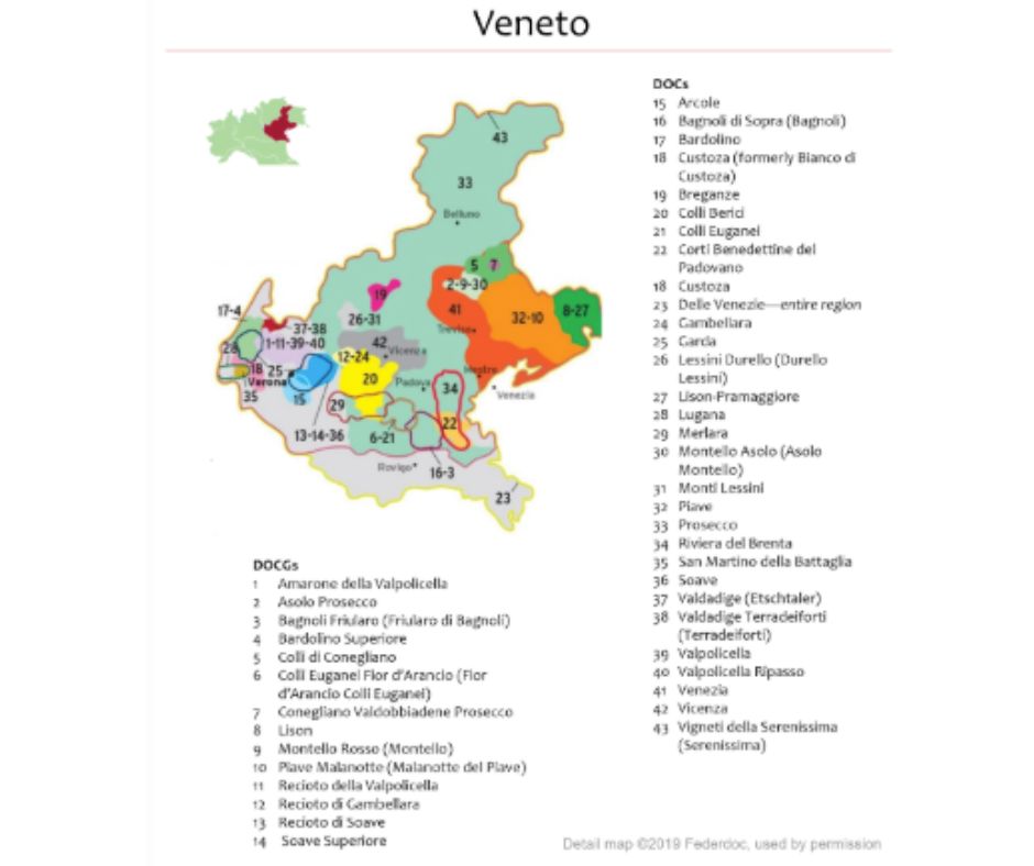 Carte viticole Veneto IGT