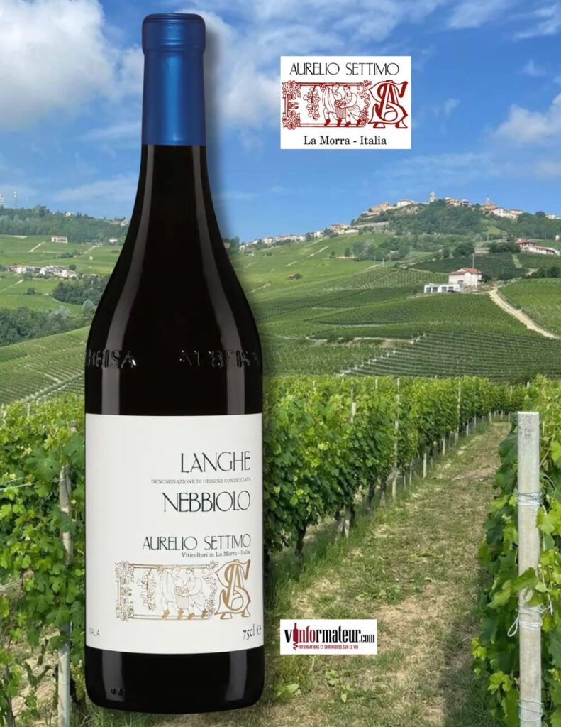 Nebbiolo, Aurelio Settimo, Langhe, vin rouge, 2021 bouteille
