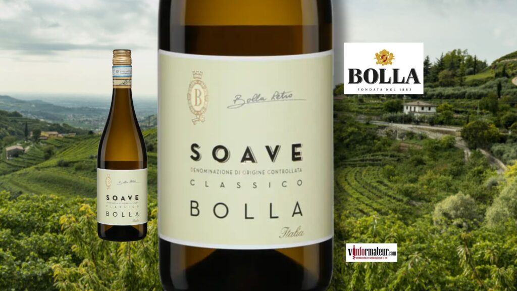 Bolla, Soave Classico DOC, vin blanc, 2023 bouteille