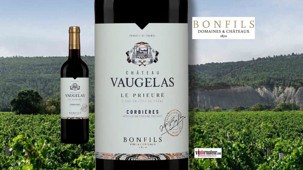 Château Vaugelas, Le Prieuré, France, Languedoc-Roussillon, Corbières AOP, vin rouge, 2023 bouteille