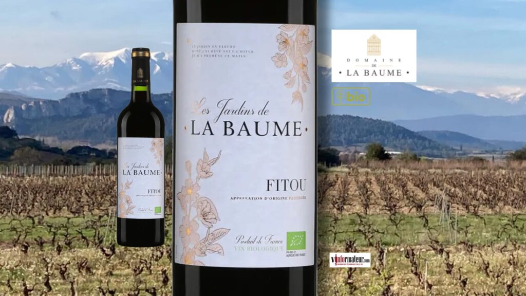 Les Jardins de la Baume, France, Languedoc, AOC Fitou, vin rouge bio, 2023 bouteille