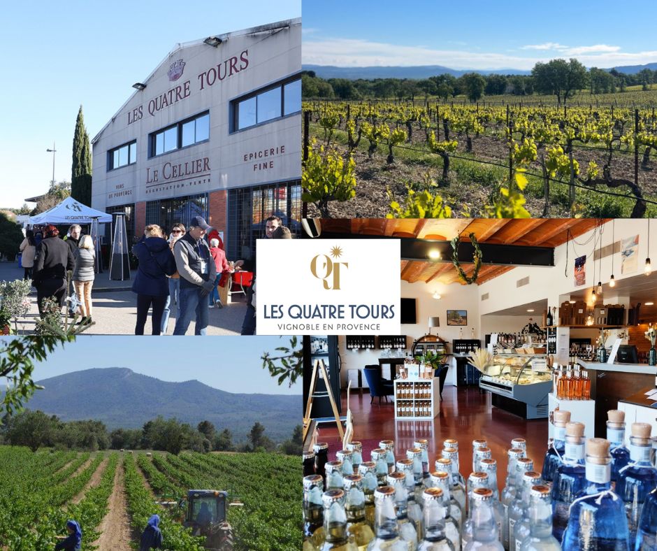 Les Quatre Tours: chai et vignobles