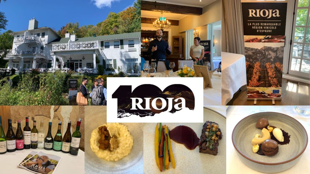 Dégustation des vins de la Rioja au Manoir Hovey: Clément Gallois, Elyse Lambert MS. 
