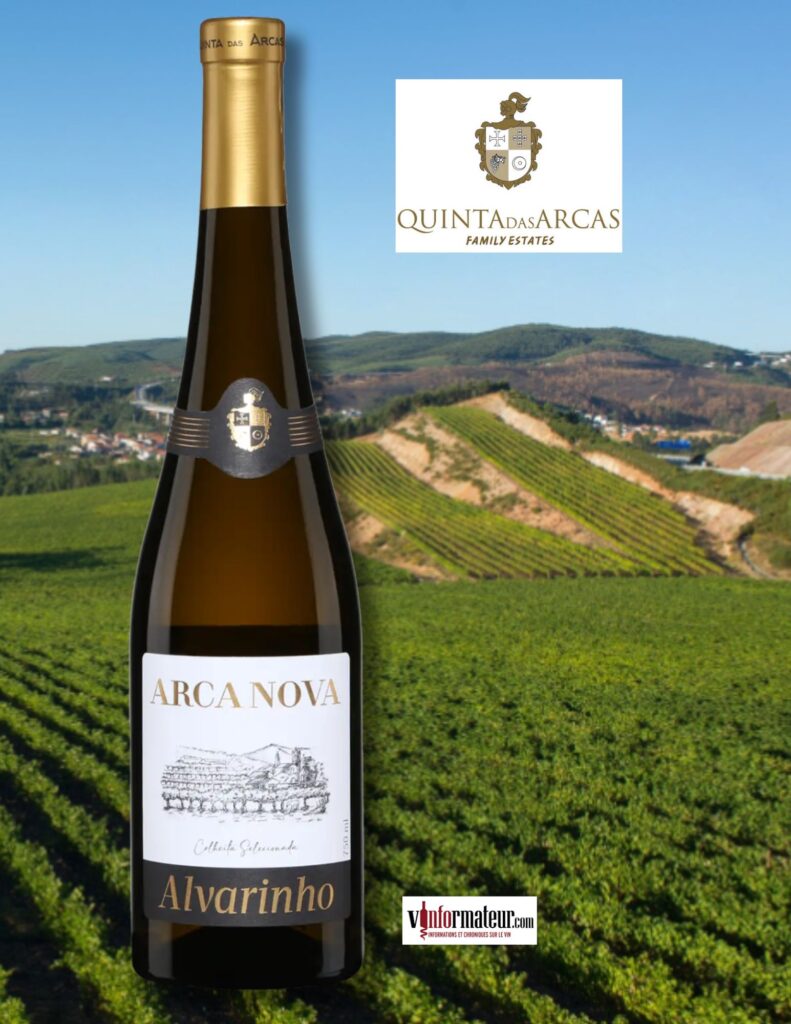 Arca Nova, Alvarinho, Colheita Selecionada, Portugal, Vinho Verde, Minho, Quinta Das Arcas, vin blanc, 2023 bouteille