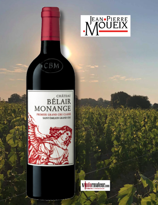 Château Bélair Monange, Saint-Émilion Premier Grand Cru Classé, vin rouge, 2022 bouteille