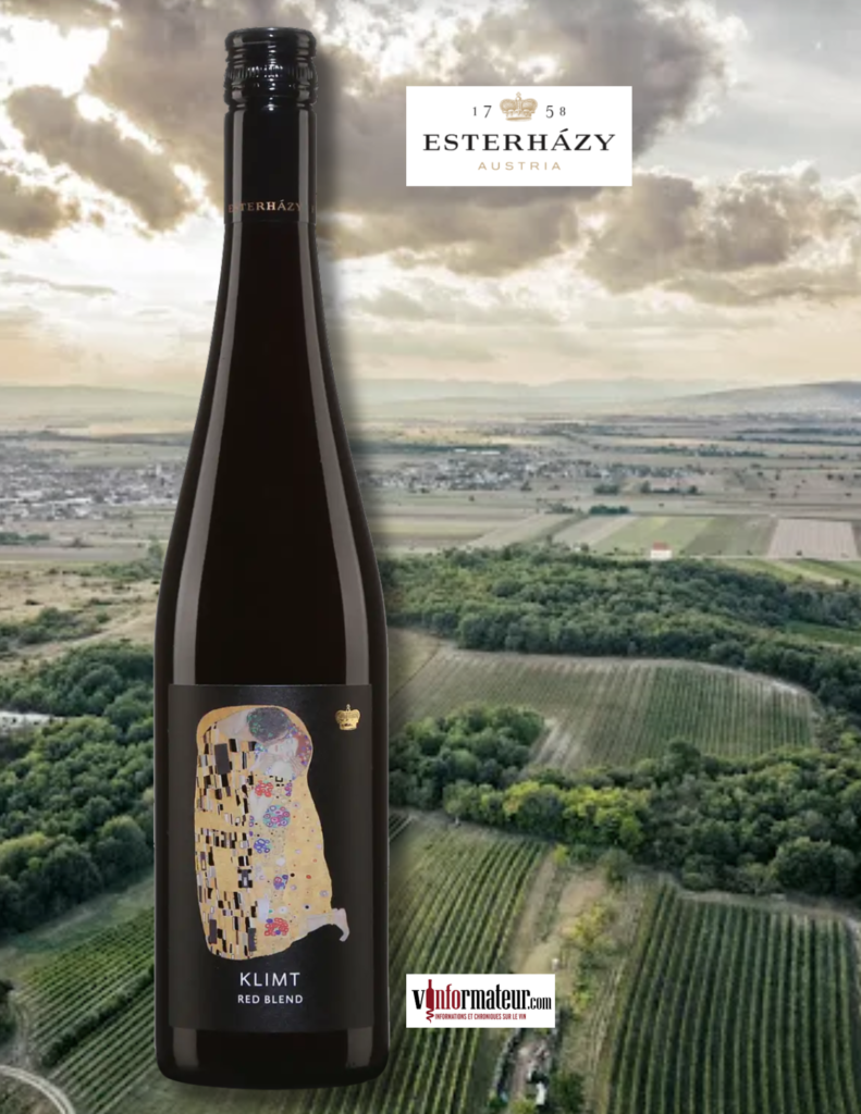 Esterhazy, Klimt, Cuvée Blaufrankisch, Autriche, Burgenland, vin rouge, 2021 bouteille