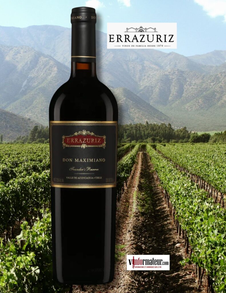Errazuriz, Don Maximiano, Founders Reserve, Chili, Valle del Aconcagua, 2022 bouteille