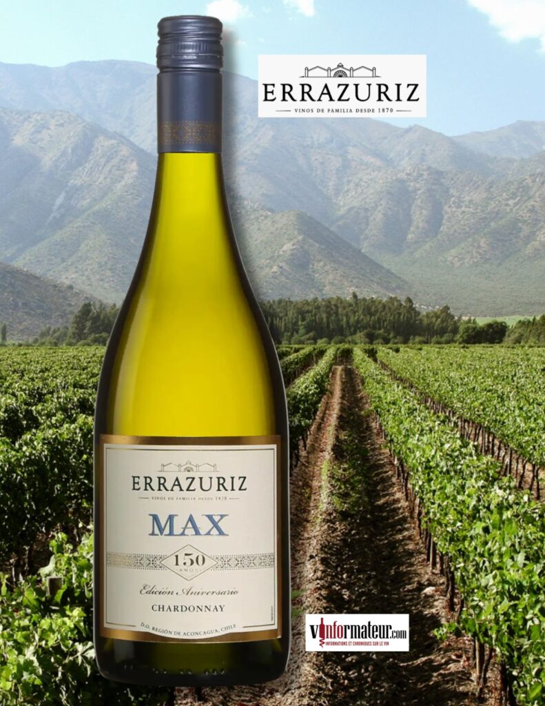 Errazuriz, Max, Chardonnay, Edicion Aniversario, vin blanc, Chili, Valle del Aconcagua, 2023 bouteille