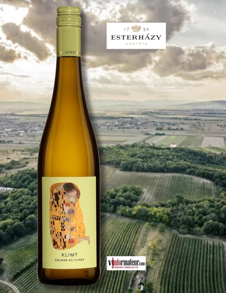 Esterhazy, Klimt, GMBH, Gruner Veltliner, Autriche, Burgenland, vin blanc, 2024 bouteille