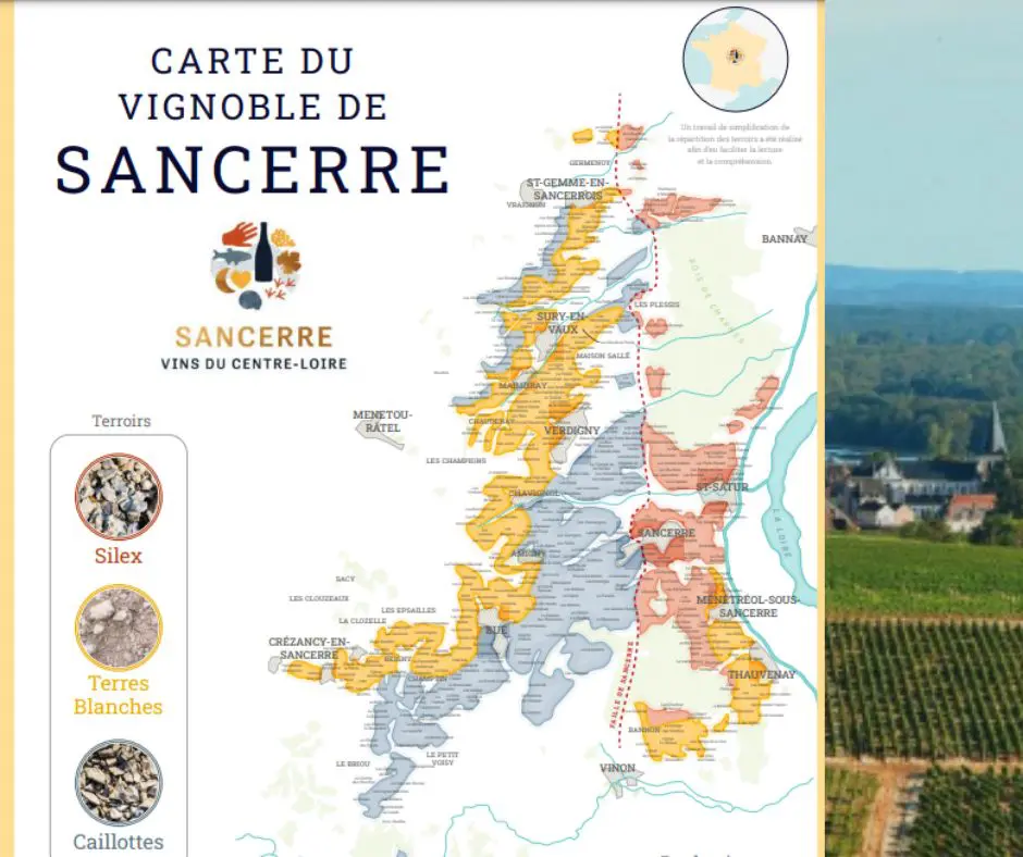 Carte viticole Sancerre