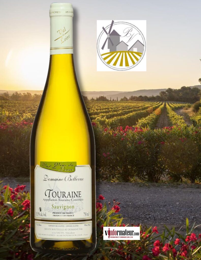 Domaine Bellevue, Sauvignon blanc, France, Touraine, vin blanc, 2024 bouteille