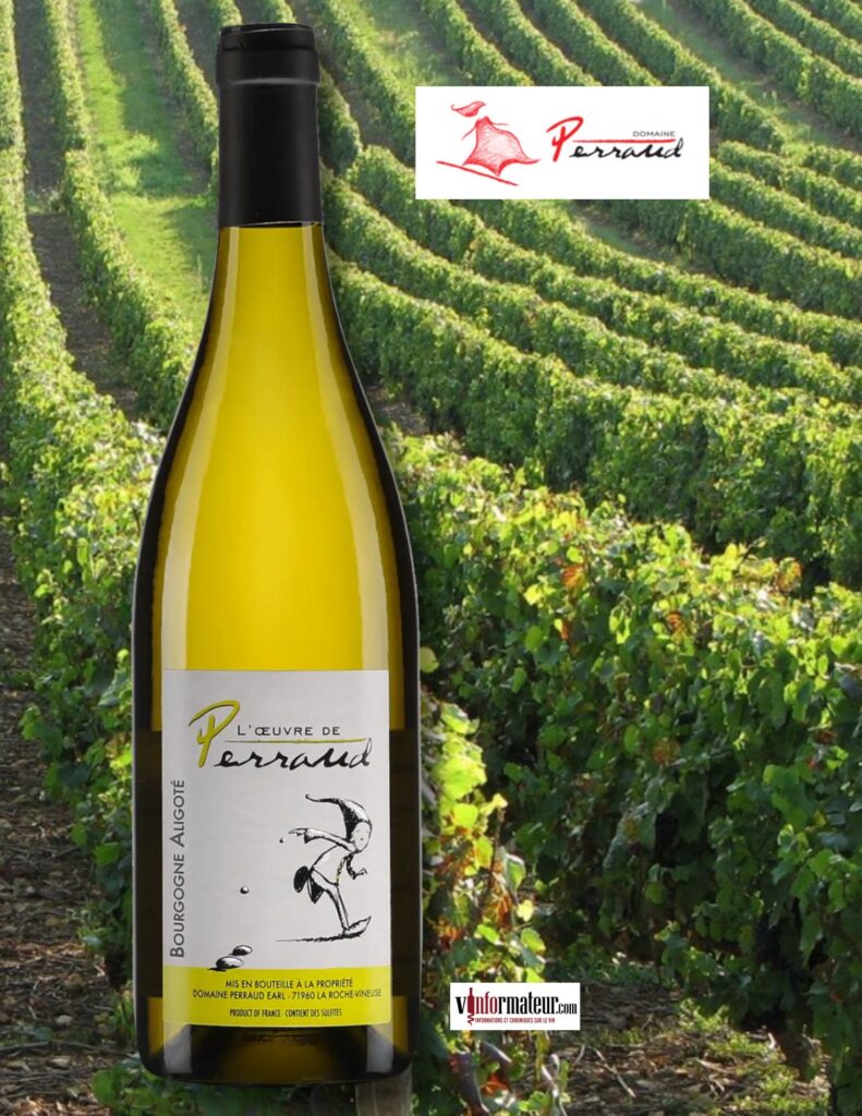 L’œuvre de Perraud, Bourgogne Aligoté, Domaine Perraud, vin blanc, 2023 bouteille