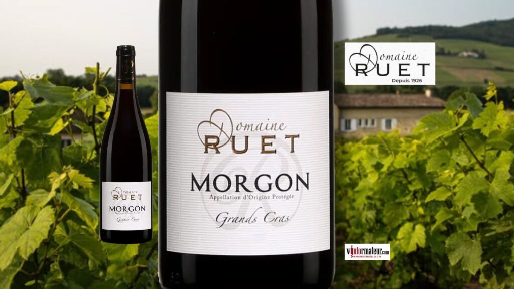 Domaine Ruet, Morgon, Cru du Beaujolais, Grands Cras, vin rouge bio, 2024 bouteille