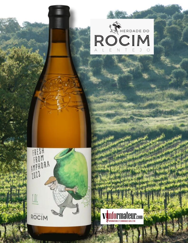 Fresh from Amphora, Orange, Portugal, Alentejano, Herdade do Rocim, vin orange nature, 2024 bouteille