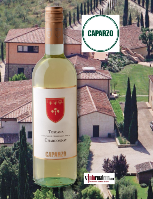 Caparzo, Chardonnay, IGT Toscana, vin blanc, 2024 bouteille