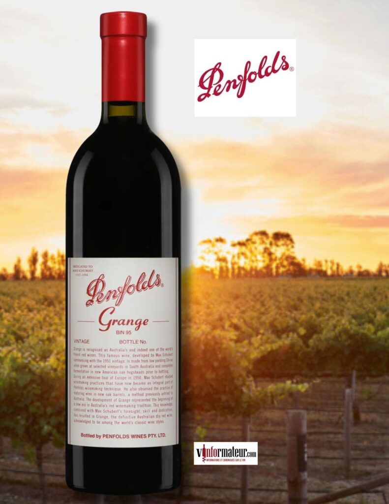 Penfolds, Grange, Bin 95, vin rouge, 2020 bouteille