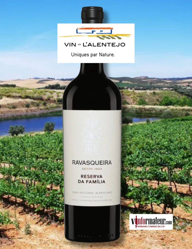 Ravasqueira, Reserva da Familia, Vinho Regional Alentejano, vin rouge, 2021 bouteille